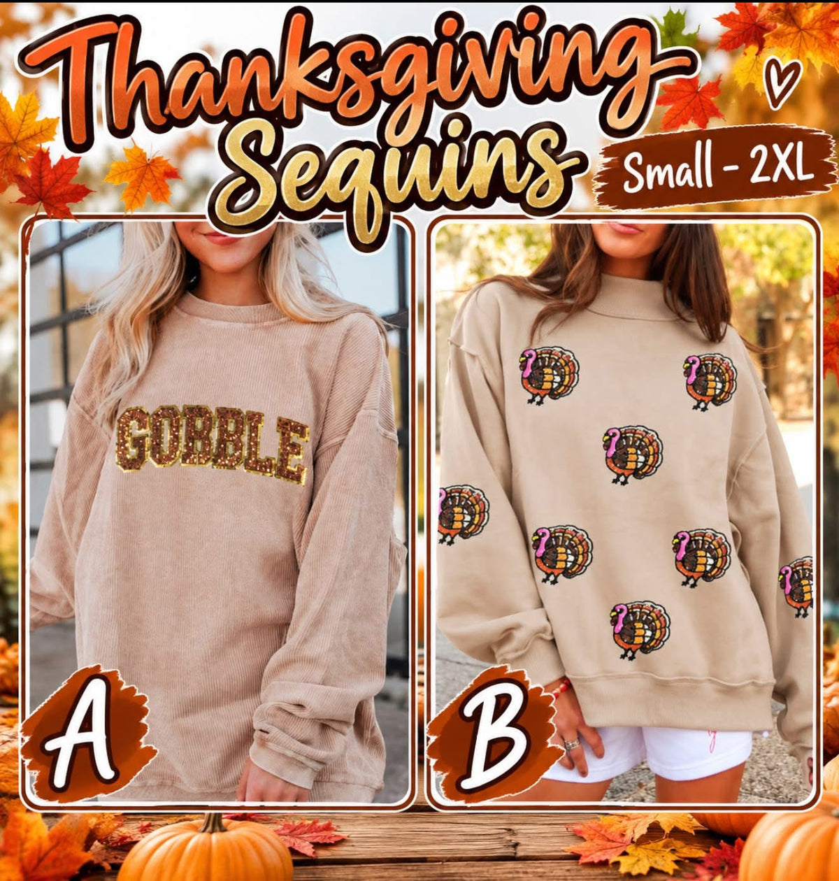 Thanksgiving sequins