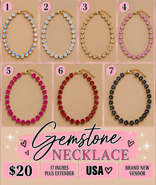 Gemstone necklace