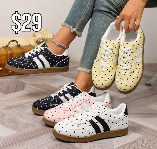 Polka dot sneakers