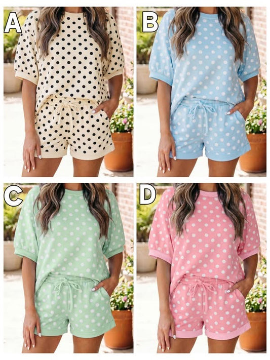 Polka dot set