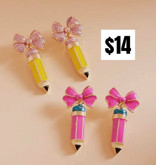 Pencil earrings